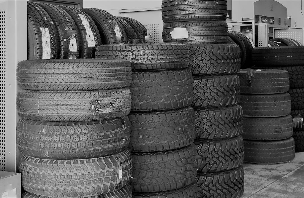 pile de pneus
