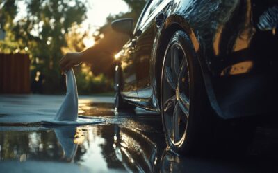 Le protocole complet du nettoyage auto avec un chiffon en microfibre